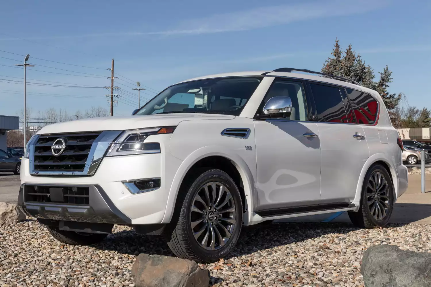 Nissan Armada organizer for road trip